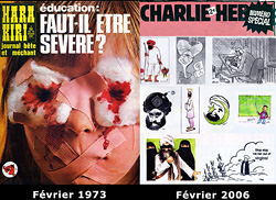 Hara-Kiri 1973 vs Charlie-Hebdo 2006